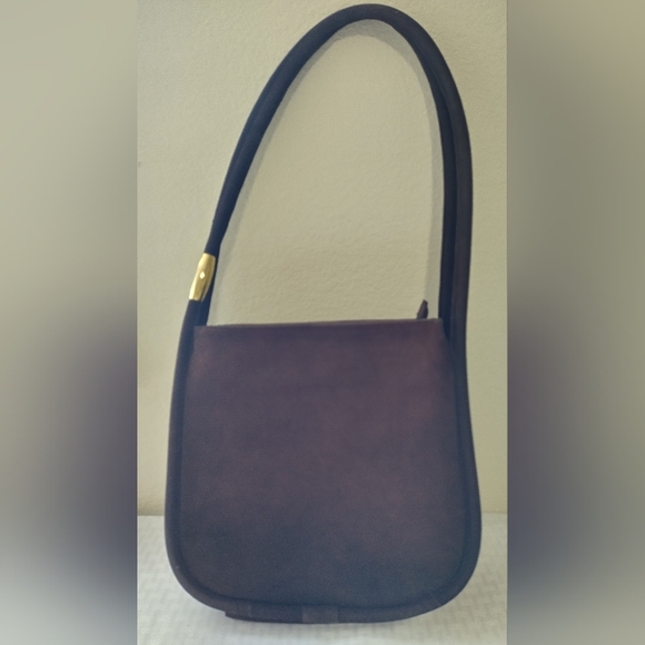 STUART WEITZMAN Brown Suede Leather Bucket Shoulder Bag Made in Spain - Picture 8 of 8